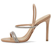 Schutz Women's Whiteley Sandal, Cristal/True Beige, 7