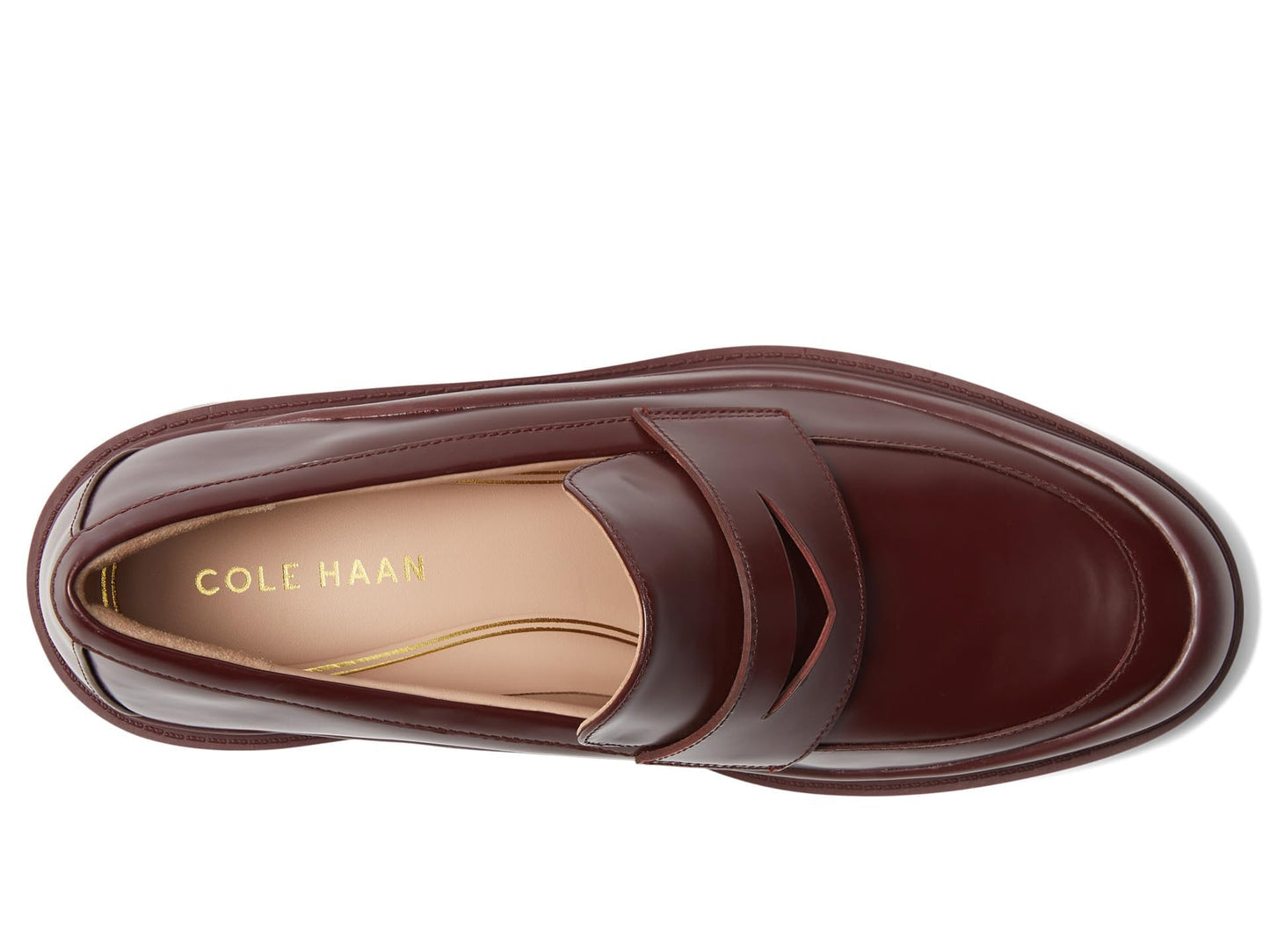 Cole Haan Women's Grand Ambition Westerly Loafer, Bloodstone Leather, 8.5