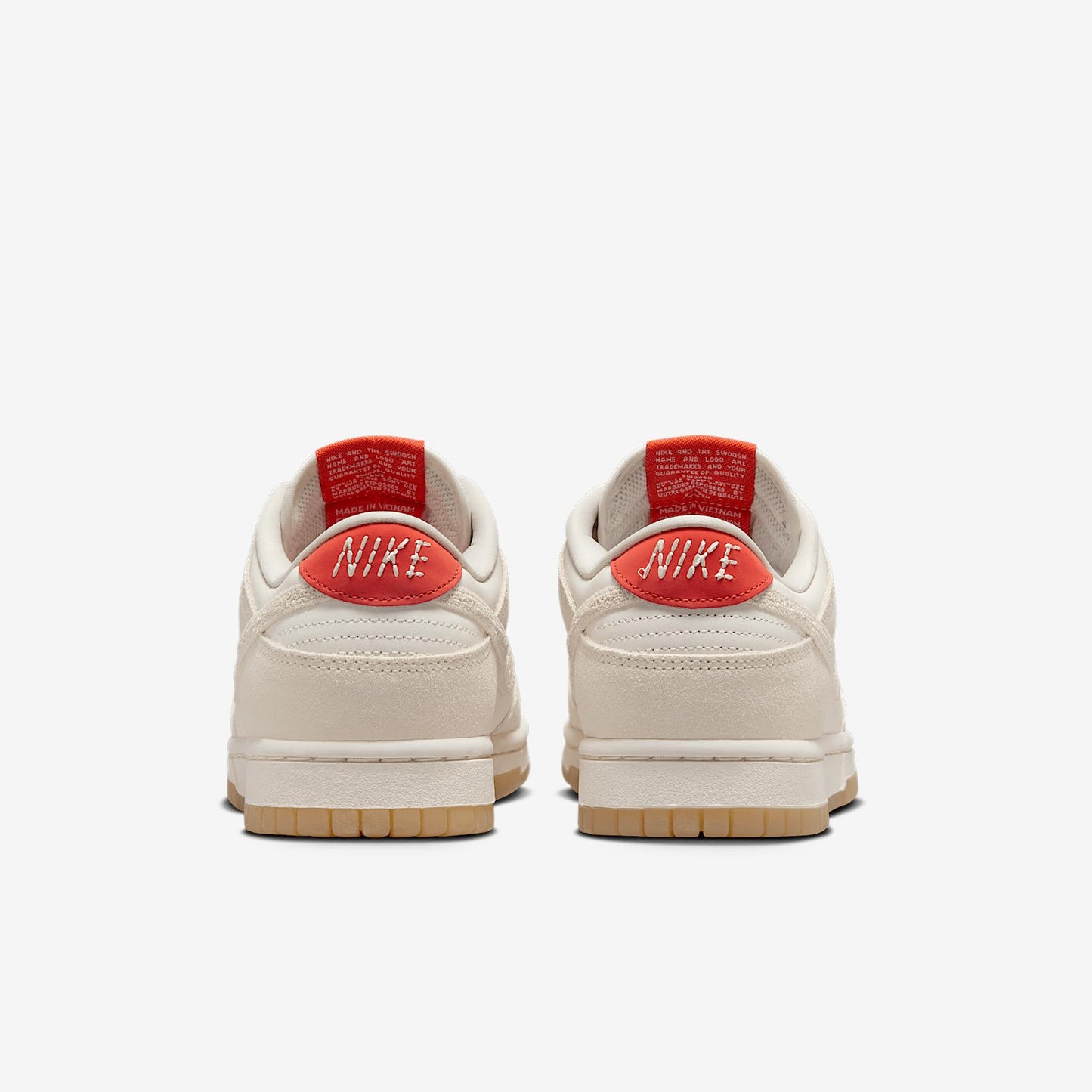 Nike Dunk Low Women's Shoes (HV5231-133, Sail/Picante Red/Flax/Pale Ivory) Size 9.5