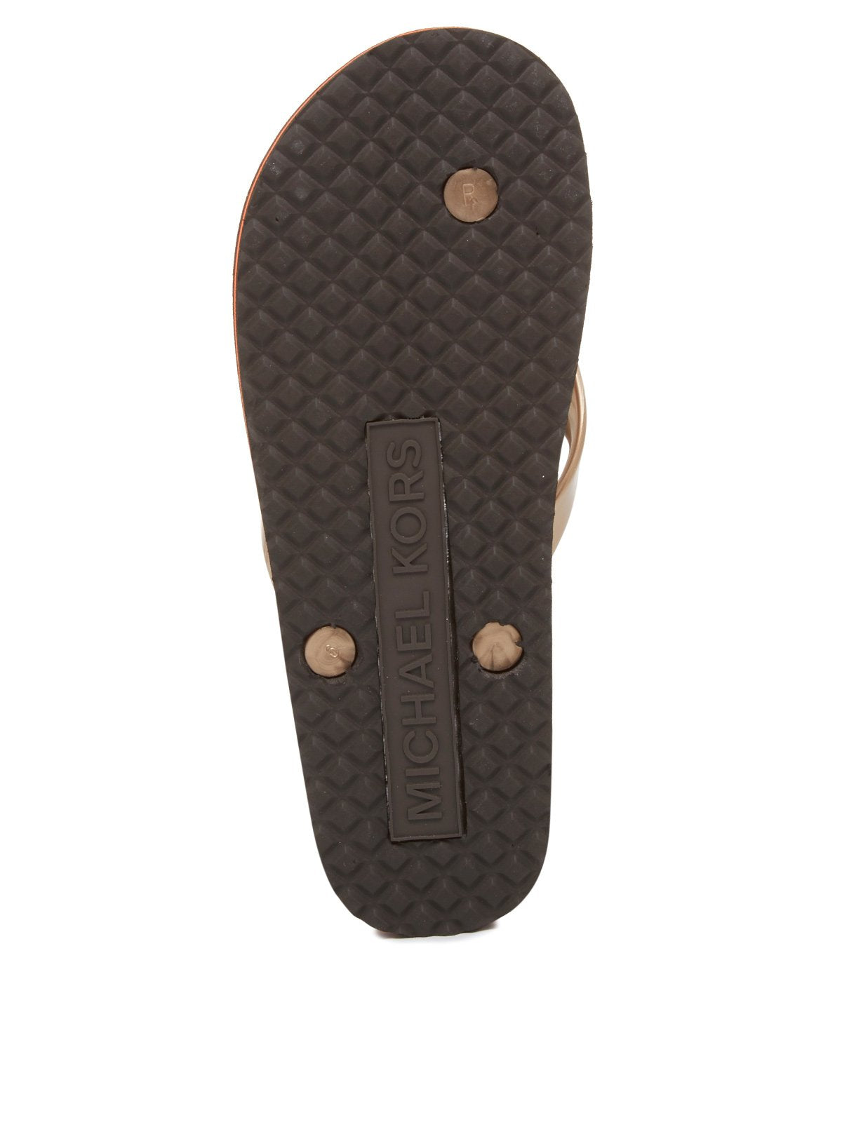Michael Kors Flip-Flop Stripe EVA Brown 10 M