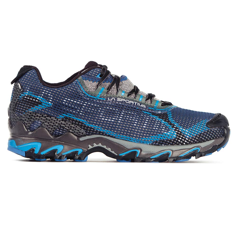 La Sportiva Mens Wildcat 2.0 GTX Trail Running Shoes, Black/Blue, 8.5-9