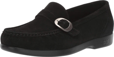 SAS Lara Black Suede 12 WW - Double Wide (D)