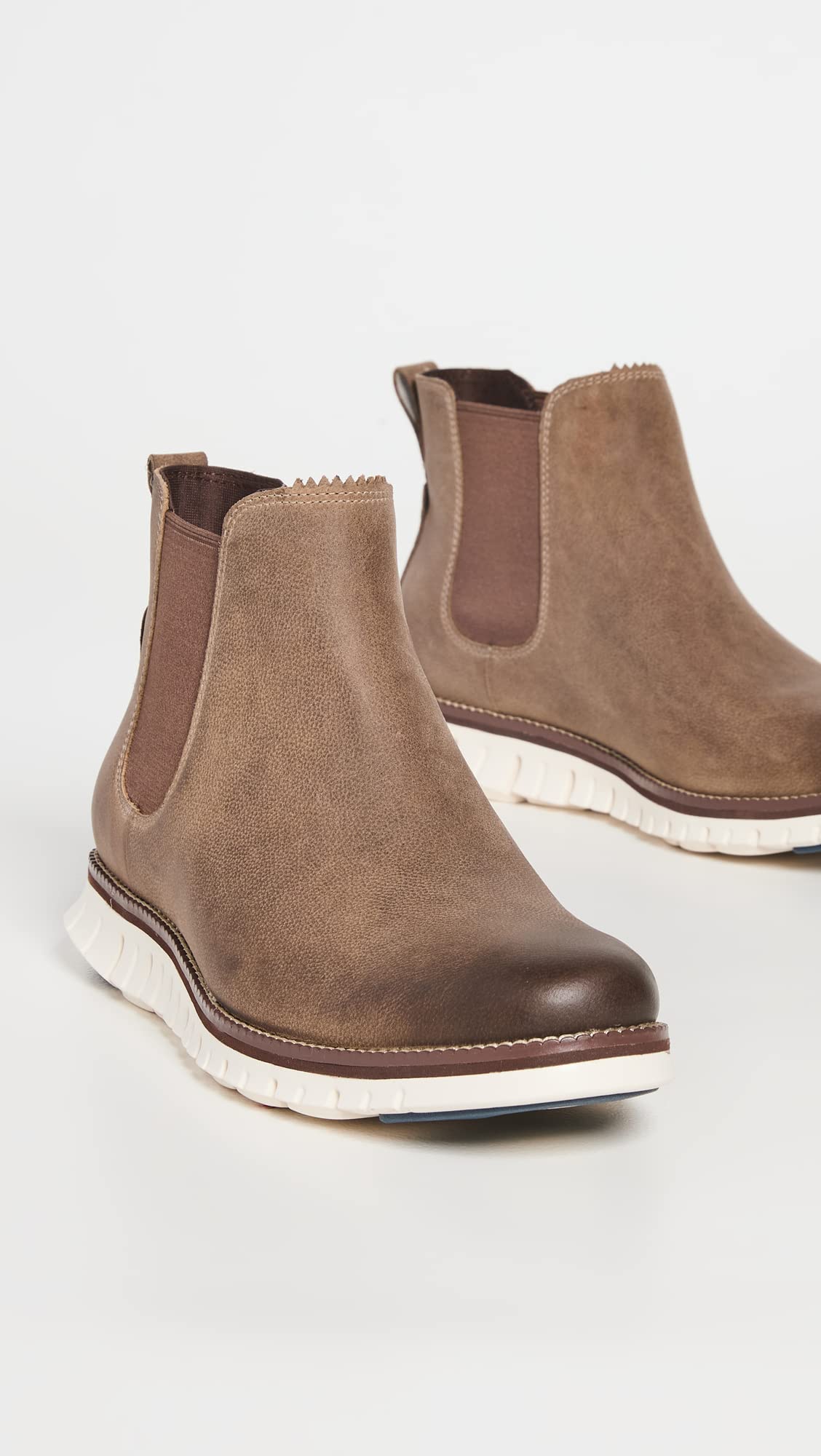 Cole Haan Men's ZeroGrand Chelsea Waterproof Boots, CH BIRCH BEIGE/IVO, Tan, 11 Medium US