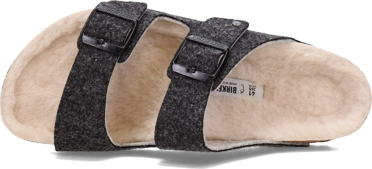 Birkenstock Men's, Arizona Wool Sandal - Regular Width Anthracite 41 M