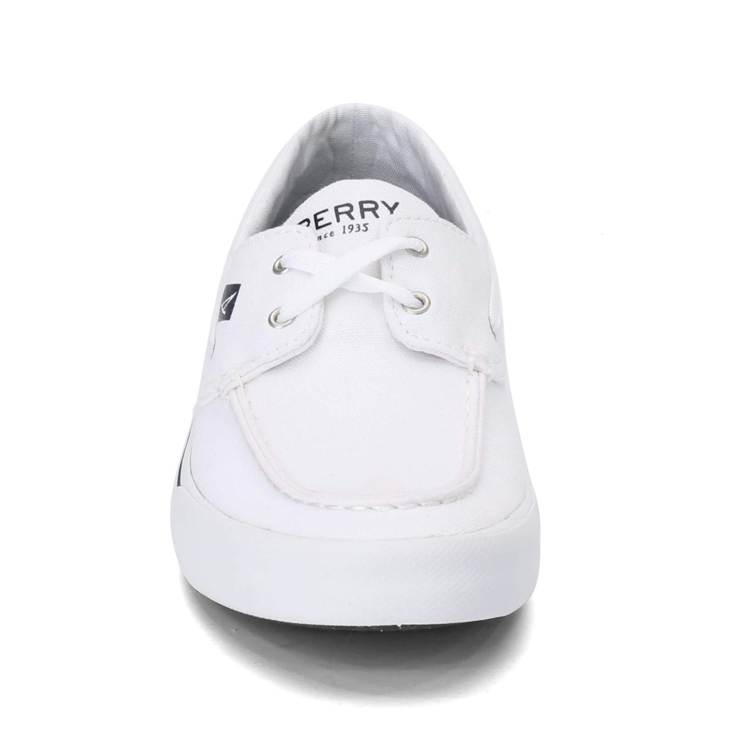 Sperry Mens Bahama II Boat Washed Sneaker, White, 10