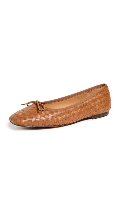 Madewell Women's The Anelise Ballet Flats, Warm Coffee, Tan, 11 Medium US