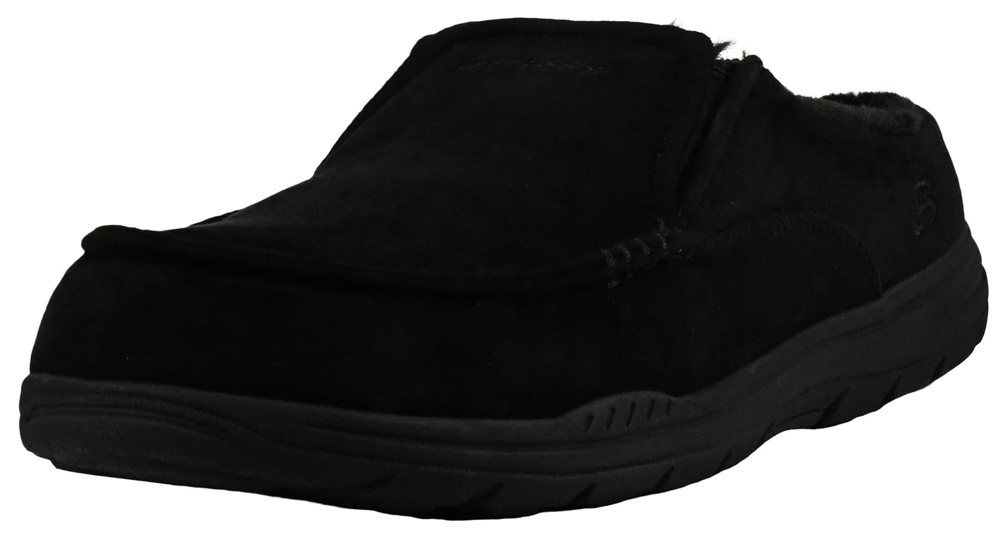 Skechers Men's Expected X - Verson Slipper, Black, 8 M US