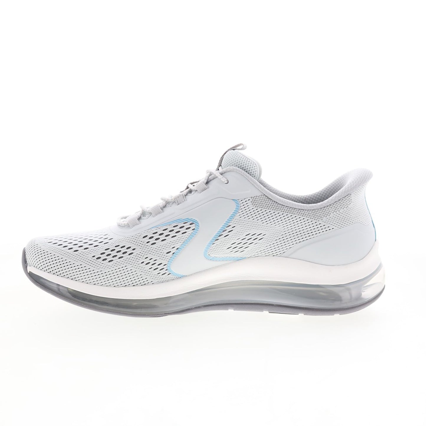 Skechers - Mens Skech-Air Element 2.0 - Sairo Slip On Shoes, Color Gray/Blue, Size: 10.5 M US