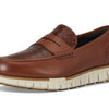 Cole Haan Men's Zerogrand Remastered Penny Loafers, Woodbury Stamped/Ancient Scroll, 9-M US