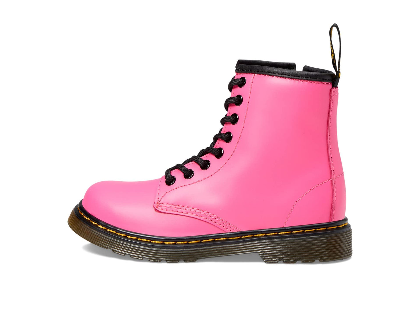 Dr. Martens Kid's Collection 1460 Lace Up Fashion Boot (Little Kid/Big Kid) - Boots for Kids - Rubber Outsole Clash Pink Romario 2 UK (US 3 Little Kid) M