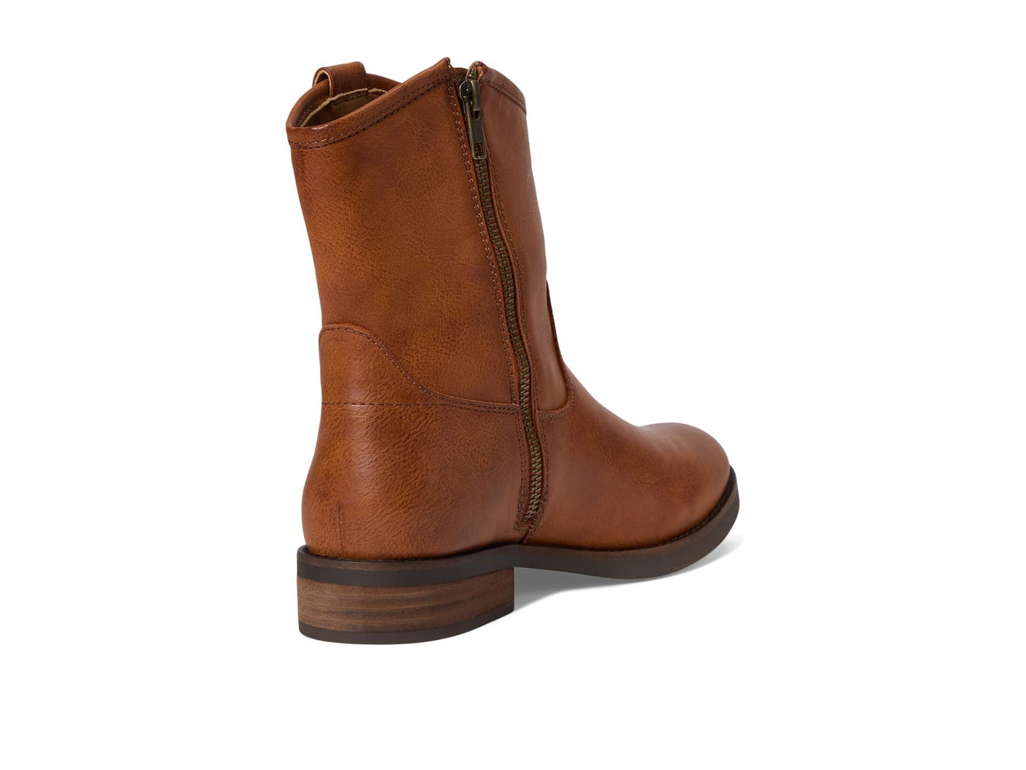 FRYE AND CO. Womens Kellie Button Short Cognac 7.5 Medium