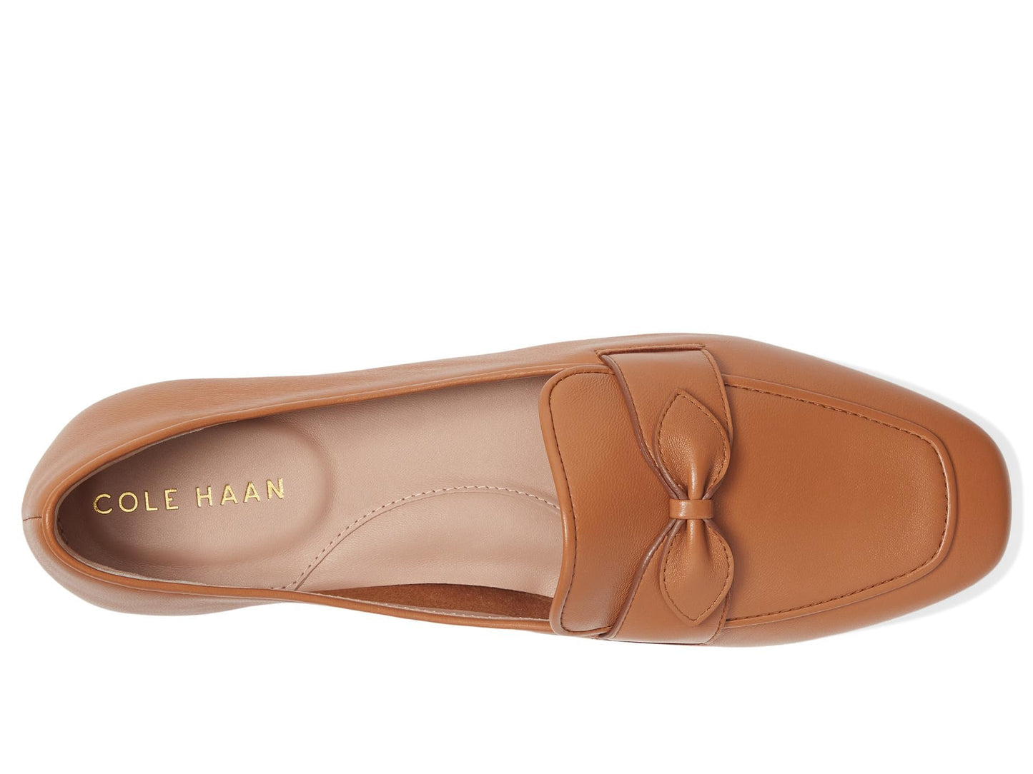 Cole Haan Women's York Bow Loafer Pecan Leather 7.5 Medium