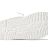 HEYDUDE Kids Wendy Crochet Lace (Little Kid/Big Kid) - Shoes for Kids - Canvas Upper - Cotton Lining White/Gold 6 Big Kid M