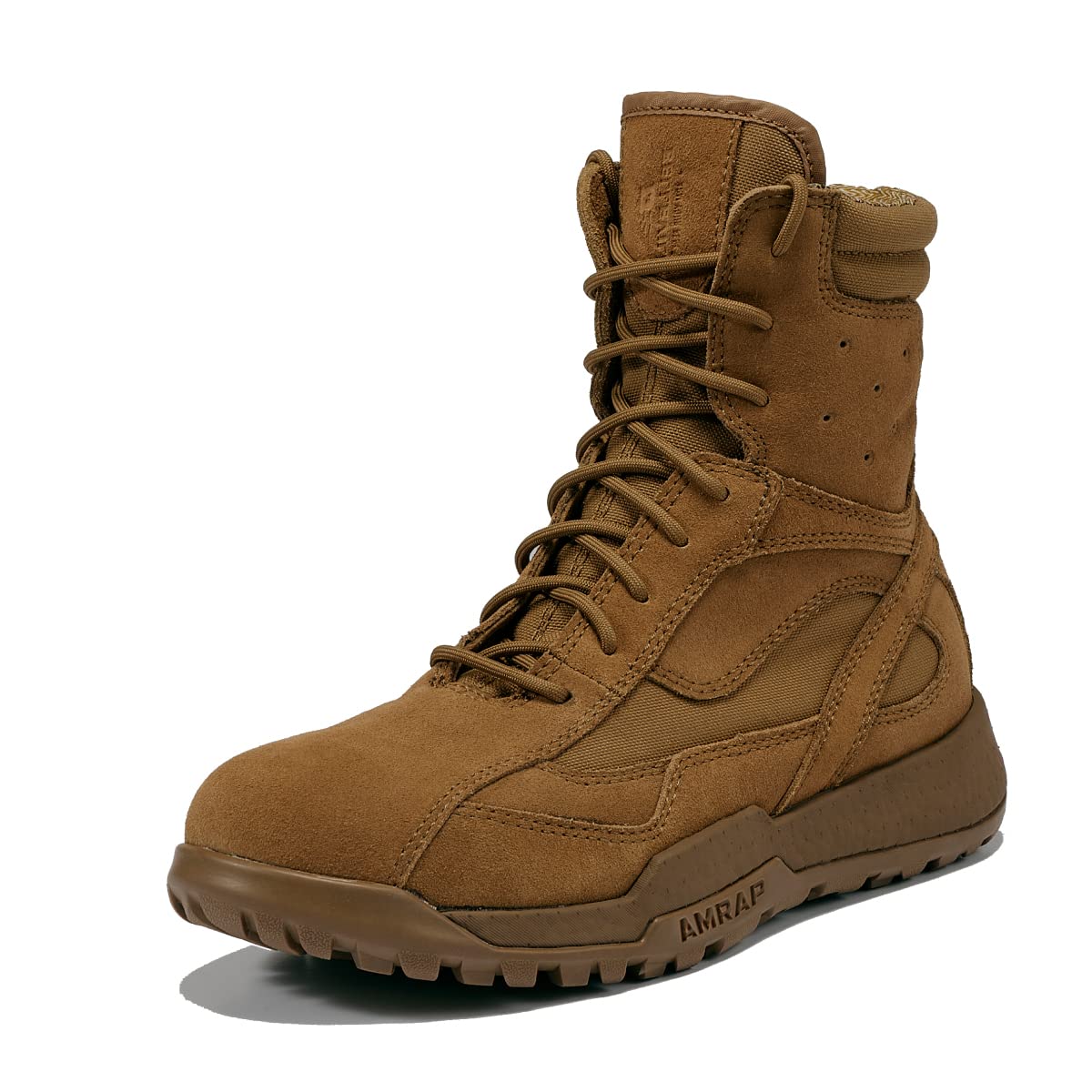 Belleville BV505 AMRAP Field Boot - AR 670-1 Compliant Tactical Boots - Moisture Wicking Paratrooper Footwear - TPU Midsole & EVA Footbed Motorcycle Shoes - Coyote - 4 Wide