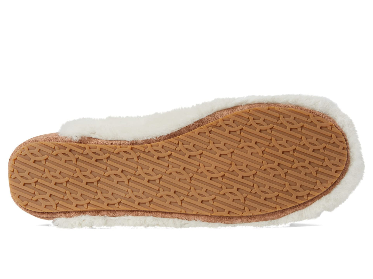 Cole Haan Shearling Slipper Natural Shearling/Angora Suede 7 B (M)