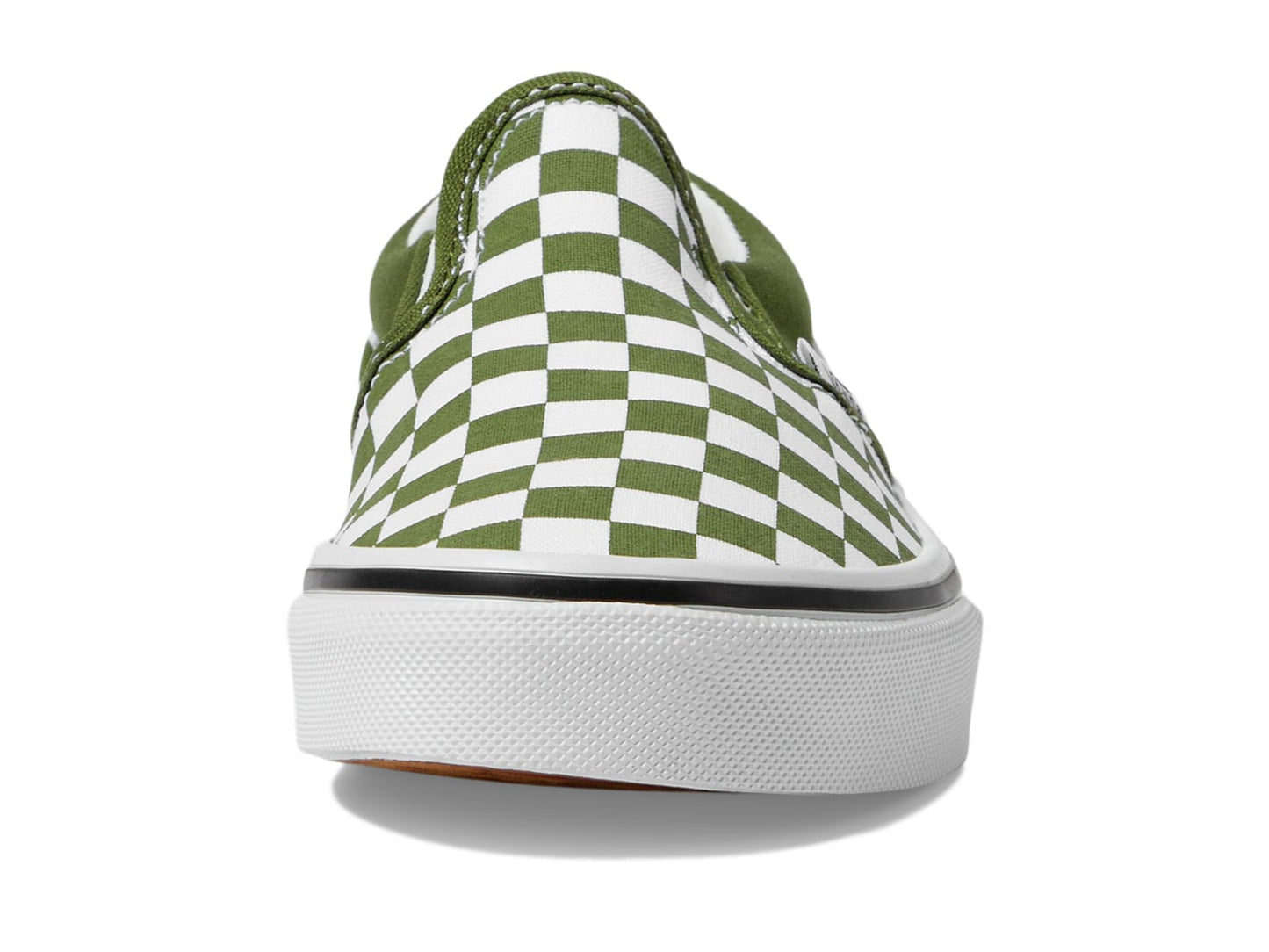 Vans Men's Kid Classic Slip-On (Little Kid), Color Theory Checkerboard Pesto, 11 Medium