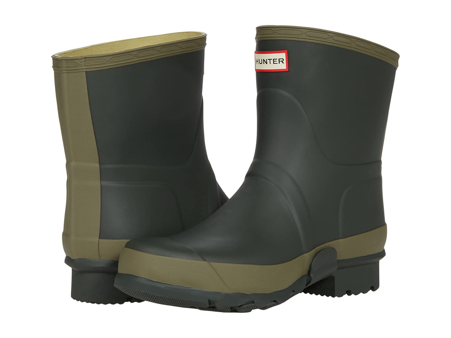 Hunter Field Gardener Short Boot Dark Olive/Clay 11 M