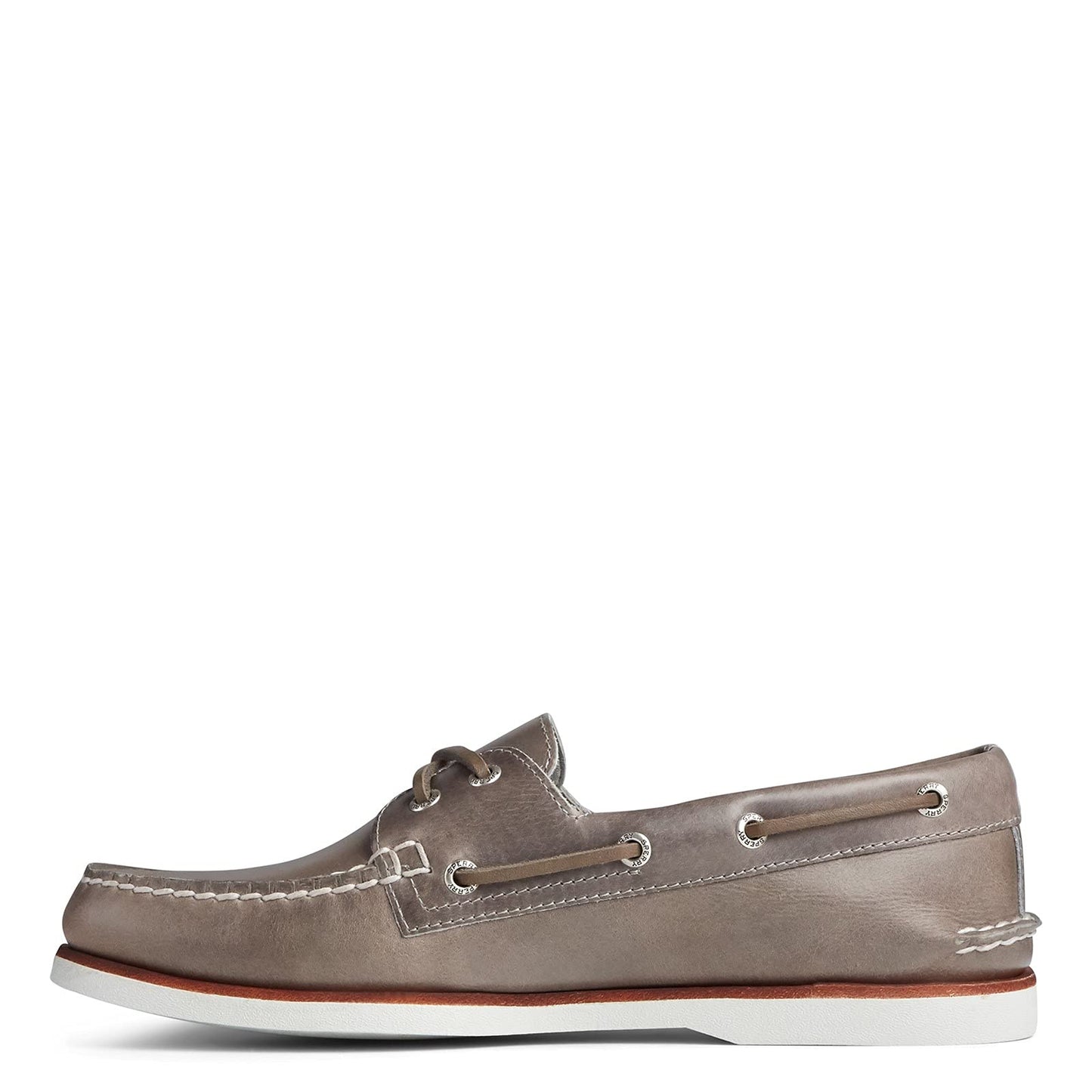 Sperry Men's Gold A/O 2-Eye Boat Shoe, Grey, 14 M