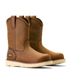 ARIAT Men's Rebar Wedge Pull-On Waterproof Work Boot, Distressed Brown, 10 Wide