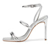 Schutz Women's Nylla Casual Sandal, Prata, 7.5