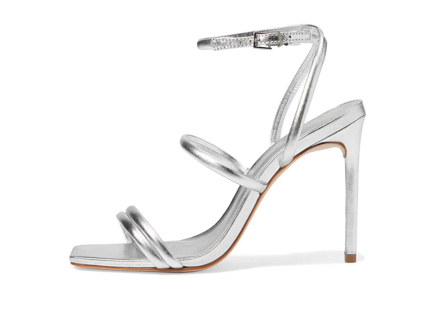 Schutz Women's Nylla Casual Sandal, Prata, 7.5