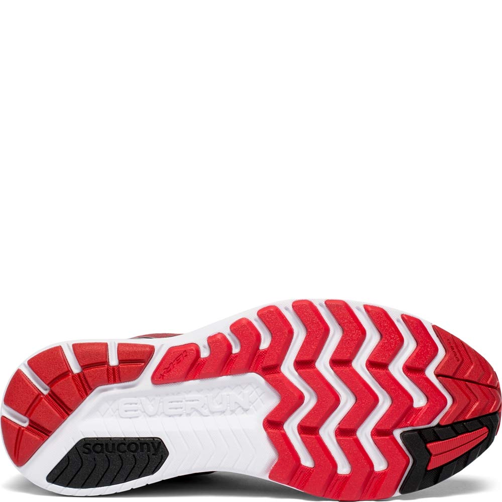Saucony Men's Ride ISO, Grey/Red, 11.5 D
