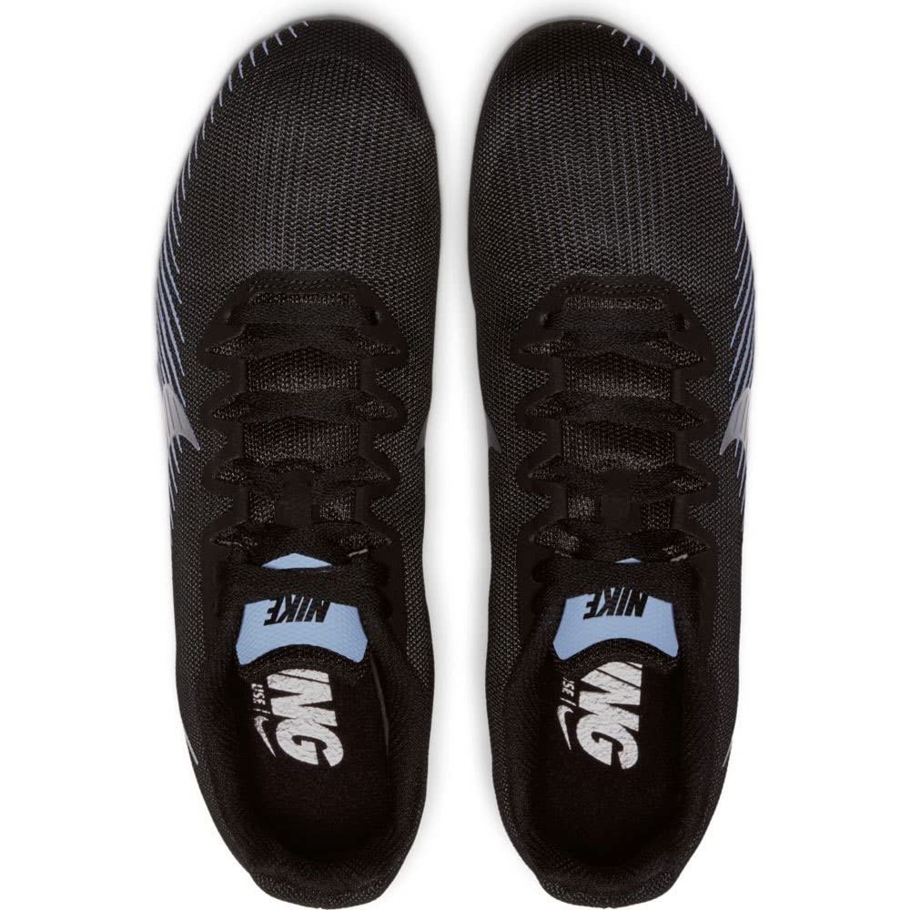 Nike Zoom Rival M 9 Mens Track Spike (Black/Metallic Silver-Indigo Fog, Numeric_11_Point_5)