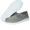HEYDUDE Boy's Wally Youth Multiple Colors | Boys Shoes | Boy's Lace Up Loafers | Comfortable & Light-Weight Grey