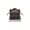 HEYDUDE Boy's Wally Youth Jersey Charcoal Size 4 | Youth Shoes | Youth Slip-on Loafers | Comfortable & Light-Weight