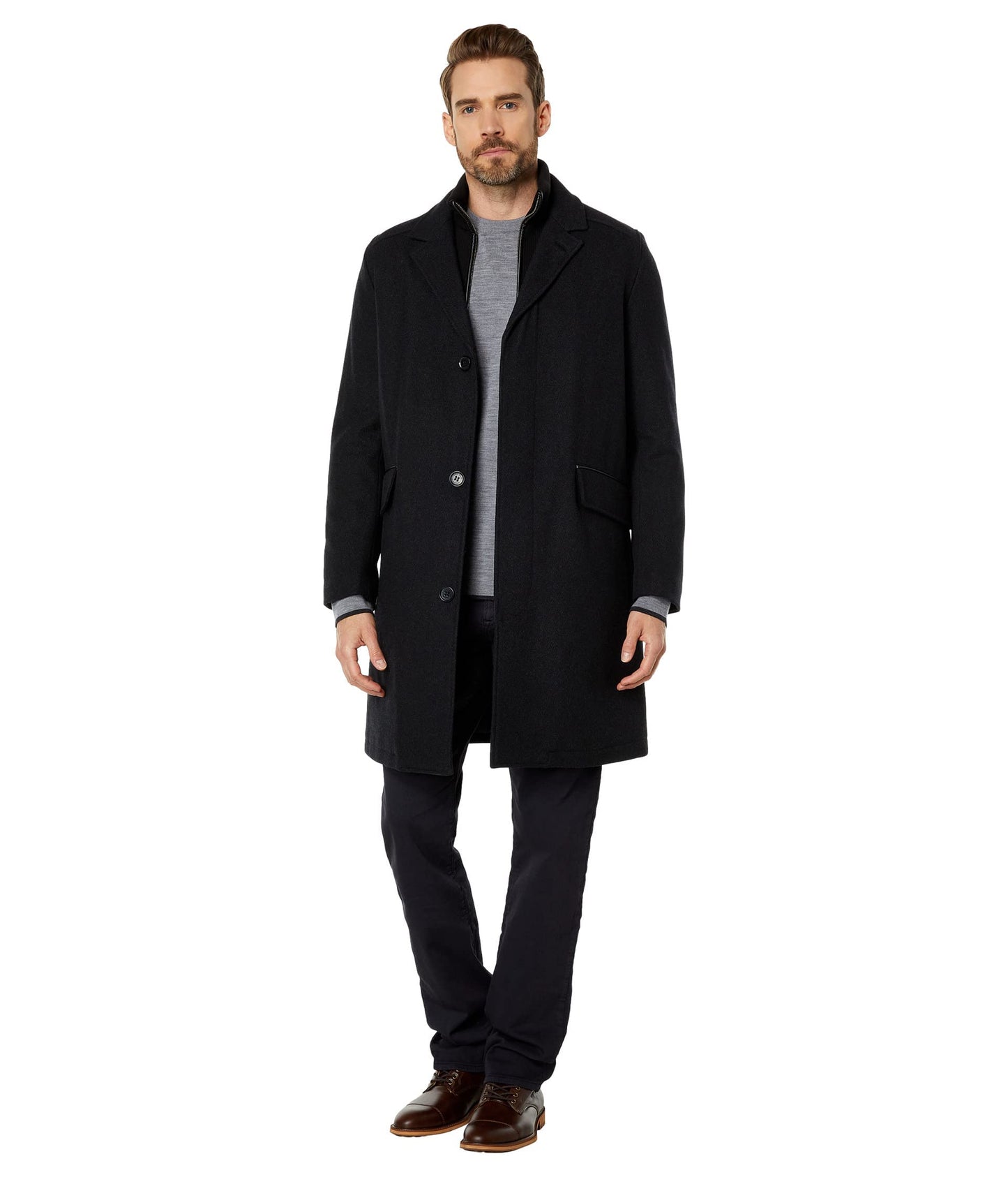 Cole Haan mens Outerwear Coats/Jackets,CHARCOAL, S