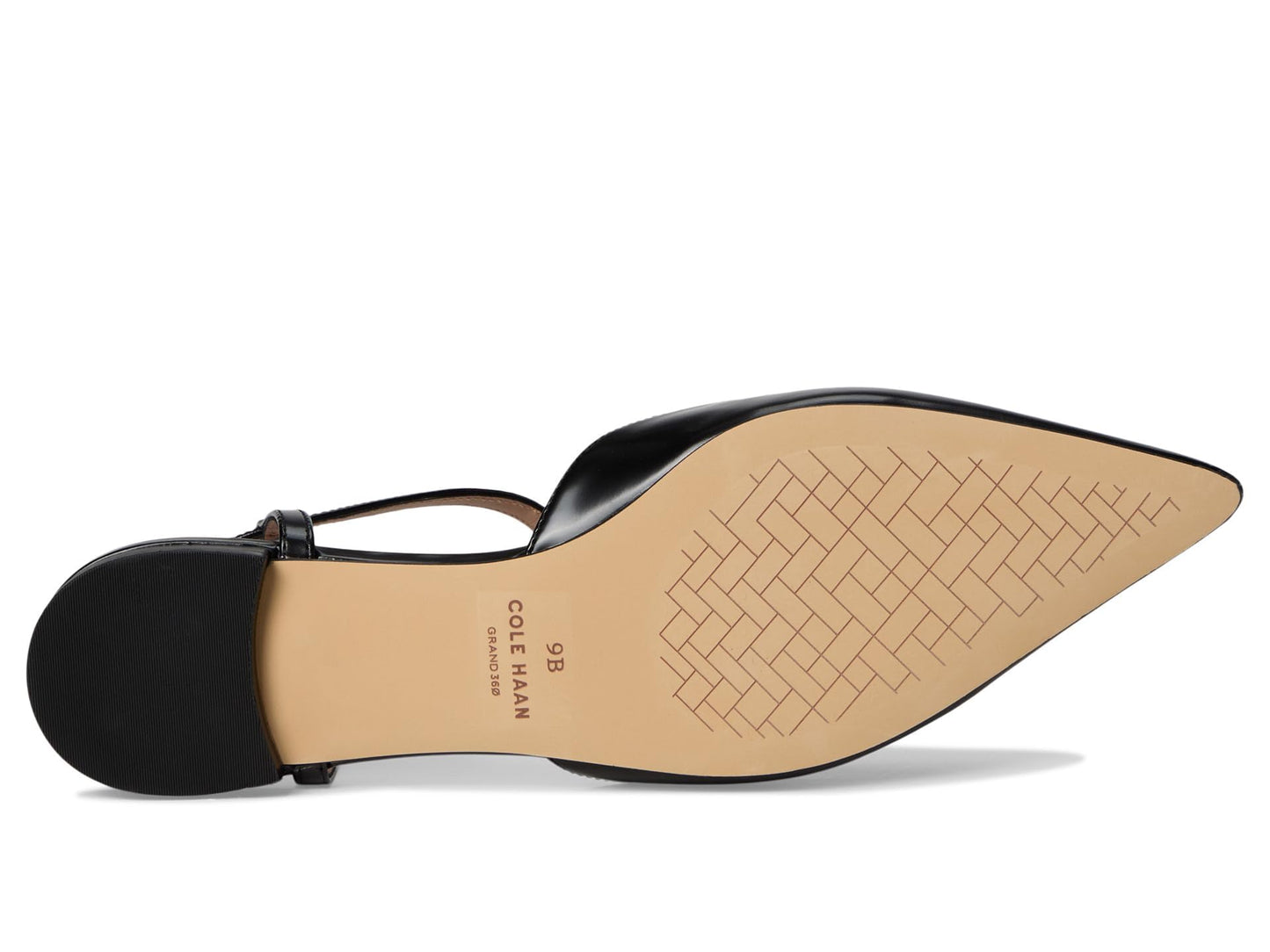 Cole Haan Women's Marlah T-Strap Ballet Flats, Black Box Leather, 11-B US