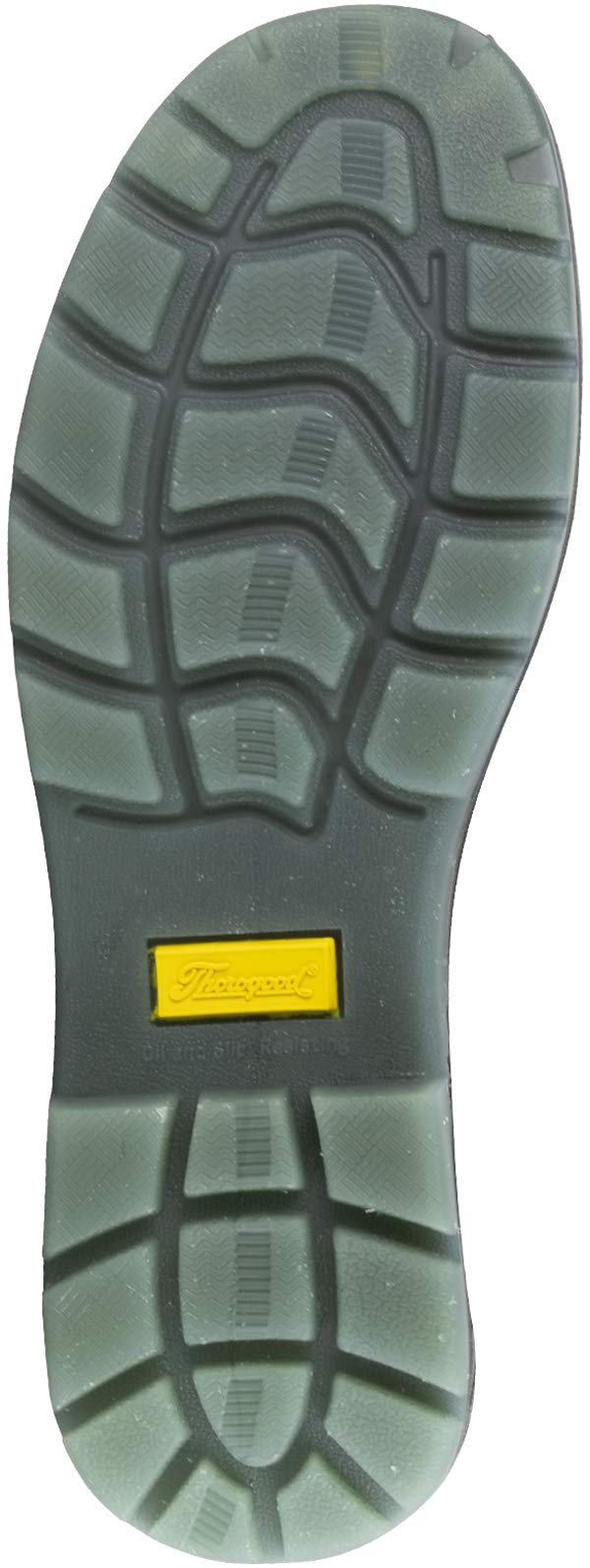 Thorogood Thoro-Flex 6” Slip On Work Boots for Men - Premium Leather with Comfort Footbed, Slip-Resistant Outsole, and Scuff-Free Translucent Bottom; EH Rated, Black/Trail Crazyhorse - 9.5 W US