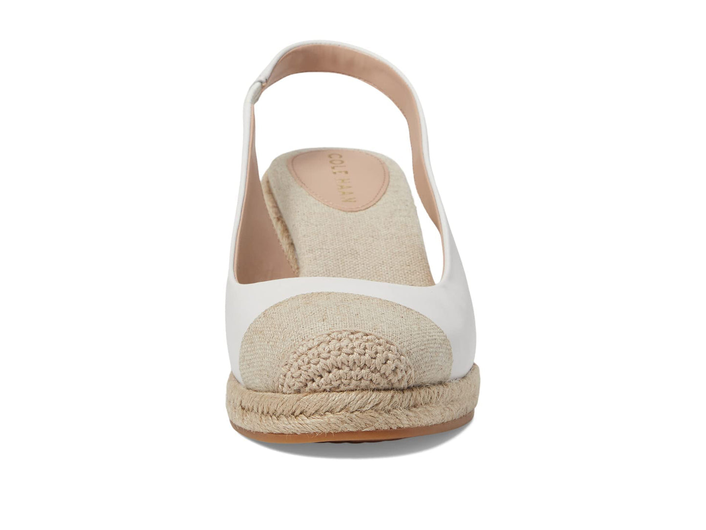 Cole Haan Cloudfeel Espadrille Wedge Slingback 80 mm Black Linen 9.5 B (M)