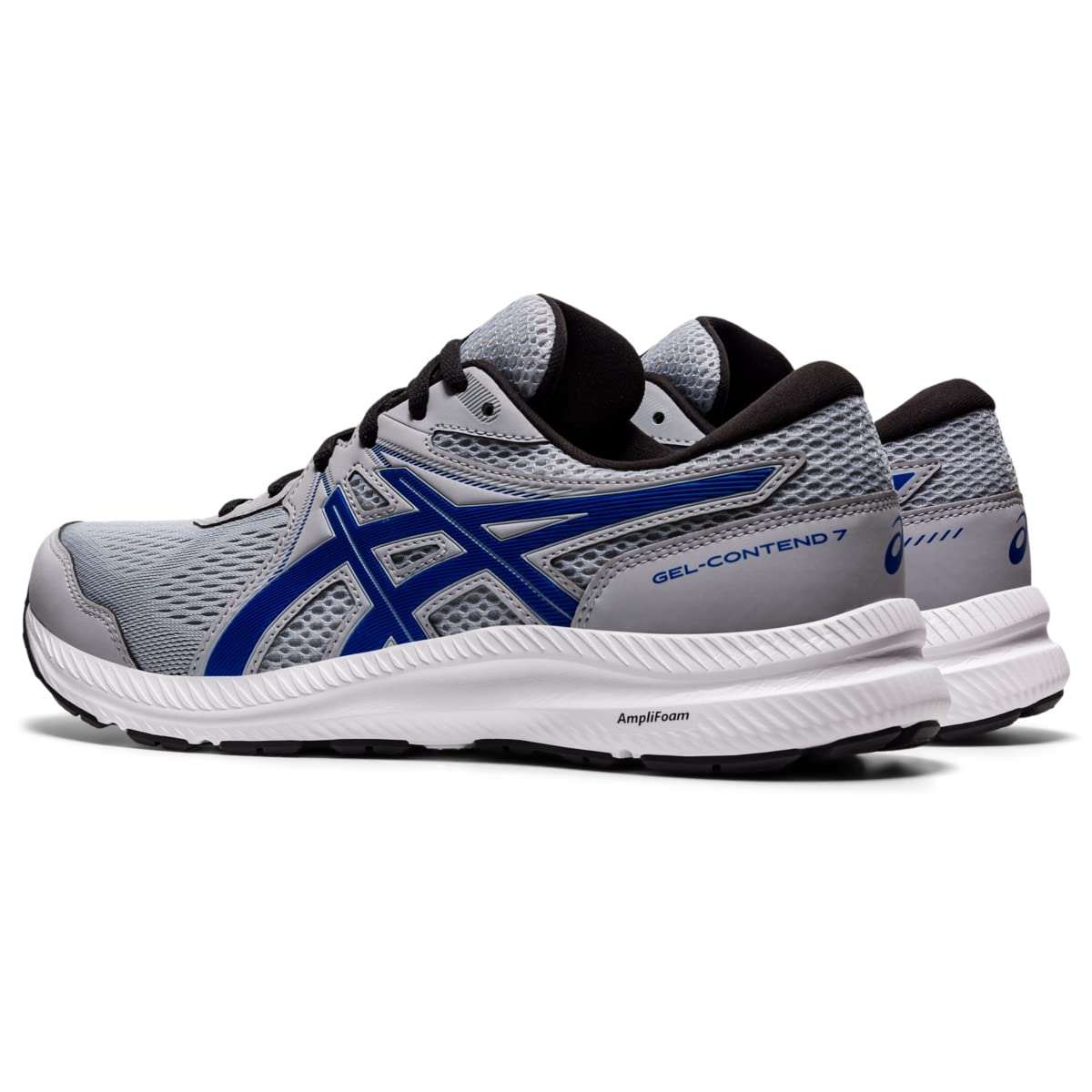 ASICS Men's Gel-Contend 7 Piedmont Grey/Asics Blue Running Shoe 8 M US