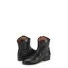 Frye Melissa Button Short 2 Boots for Women Made from Vintage Leather with Antique Silver Hardware, Leather Lining, and Leather Outsole – 7” Shaft Height, Black - 8.5M