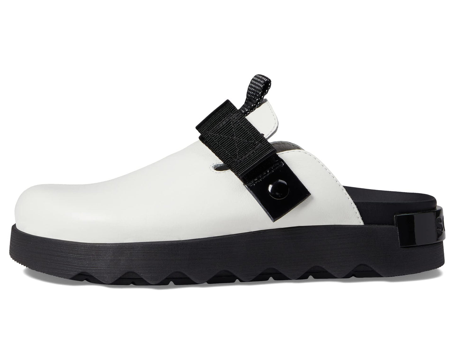 Sorel Women's Viibe Clog Sandals - Sea Salt, Black - Size 9.5
