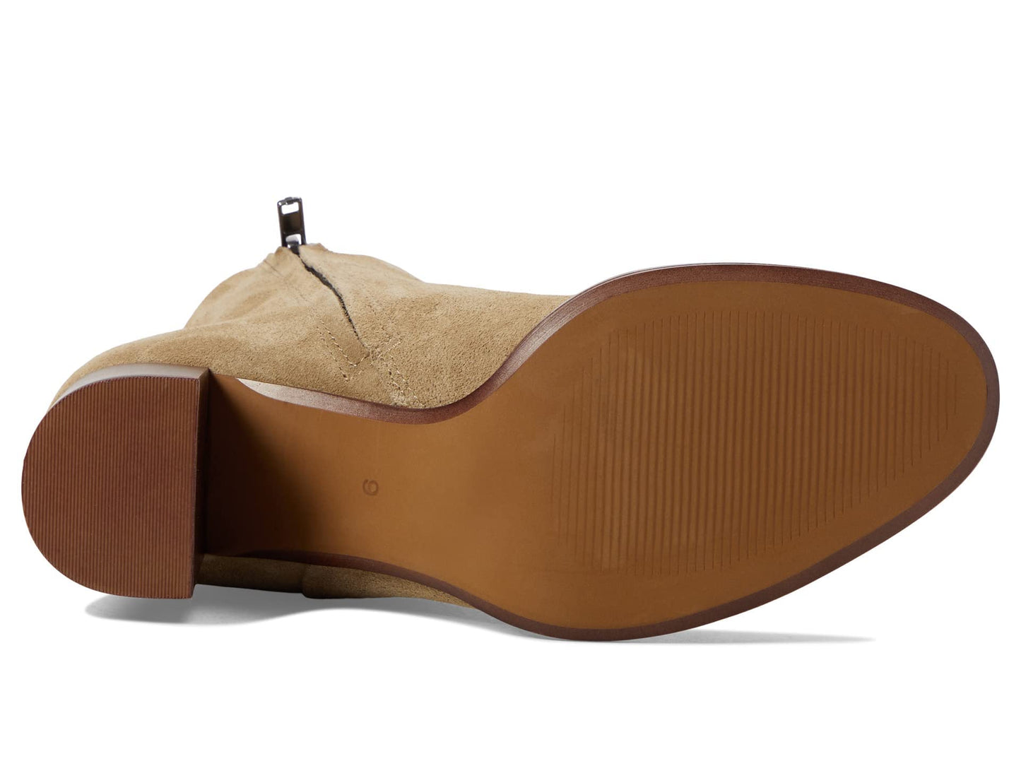 Madewell Penny Y Seam Boot-Suede Walnut Shell 10 M