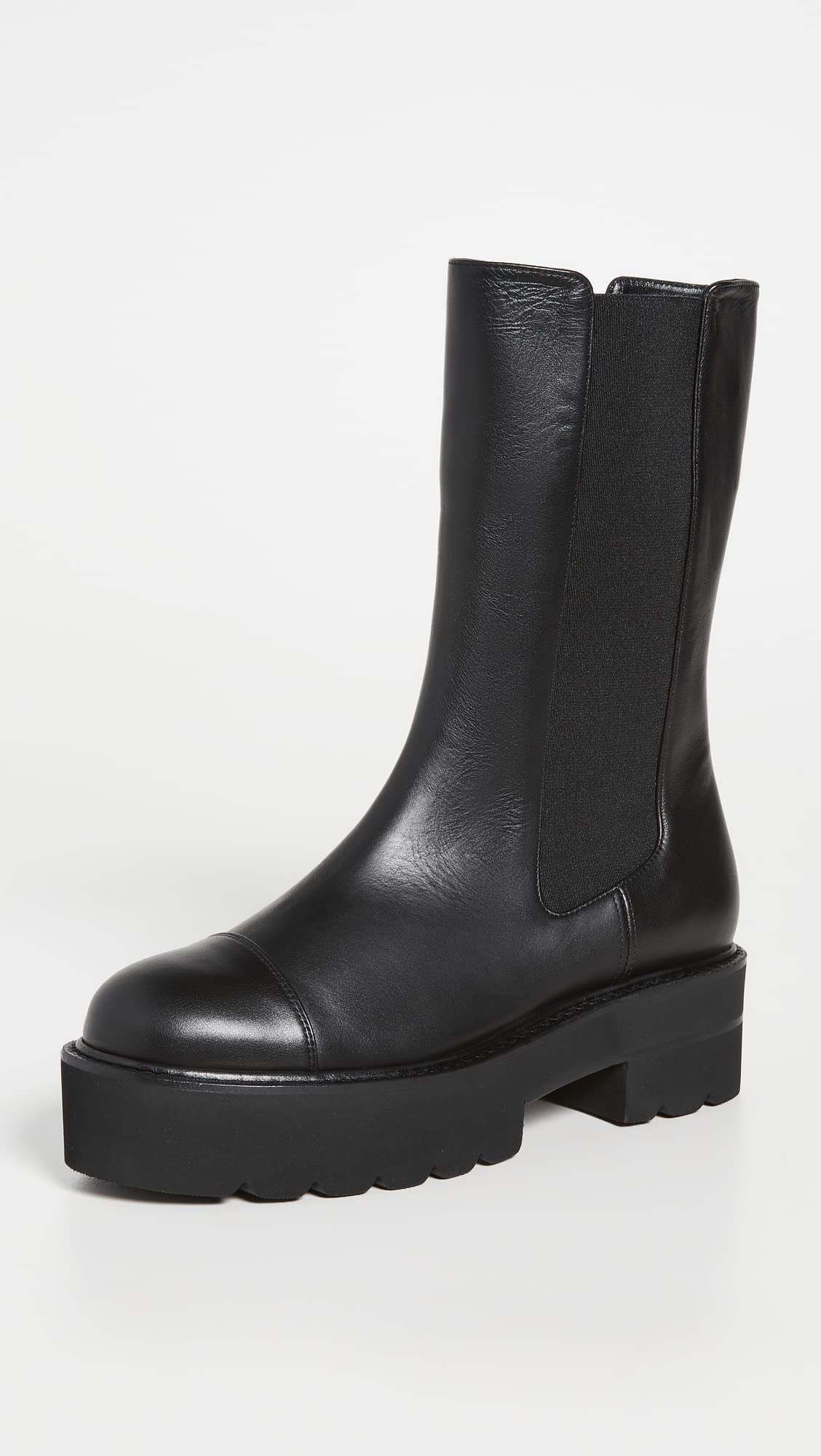 Stuart Weitzman Women's Presley Ultralift Booties, Black, 5.5 Medium US