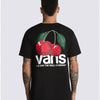 Vans Men's Short Sleeve T-Shirt, Cherry Check Black, X-Large