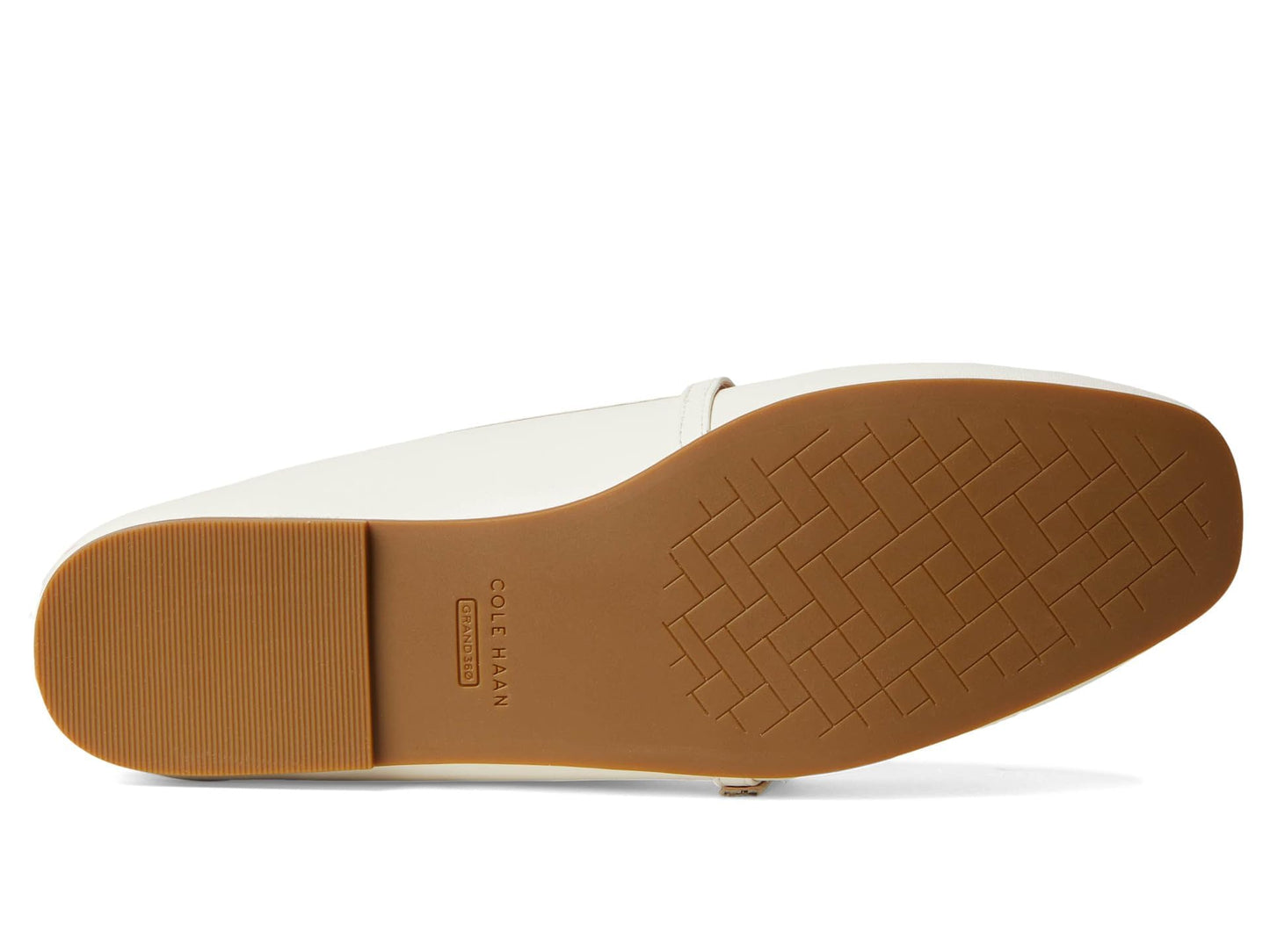 Cole Haan Women's Shoes - Yelena Mary Jane Ballet Flat, Ivory Leather, 7.5-B US