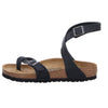 Birkenstock Women's Tongs Ankle Strap Sandals, Black, 4.5 Big Kid