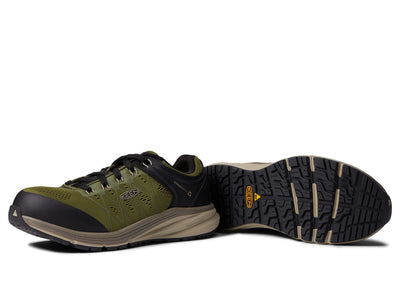 KEEN Utility Women's Vista Energy Low Height Sneakers Composite Toe Industrial Work Shoes, Capulet Olive/Black, 8.5 Wide