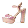 Stuart Weitzman Ryder 95 Platform Sandal Cotton Candy Ice 7 B