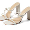Schutz Women's Chessie Sandal, Pearl, 6.5