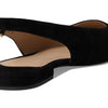 Lauren Ralph Lauren, Women, Londyn Suede Slingback Flat, Black, 7.5, Medium