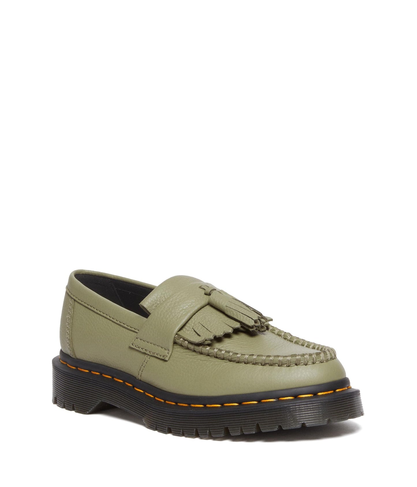 Dr. Martens Adrian - Sandals for Women - Leather Upper - PVC and EVA Midsole - PVC Outsole - EVA Foam Footbed Muted Olive UK 3 (US Women's 5) M