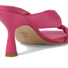 Stuart Weitzman Playa 75 Knot Sandal for Women - Sculptural Heel, Voluminous Knotted Detail, and Lacquered Nappa Leather Footwear Hot Pink 9 M