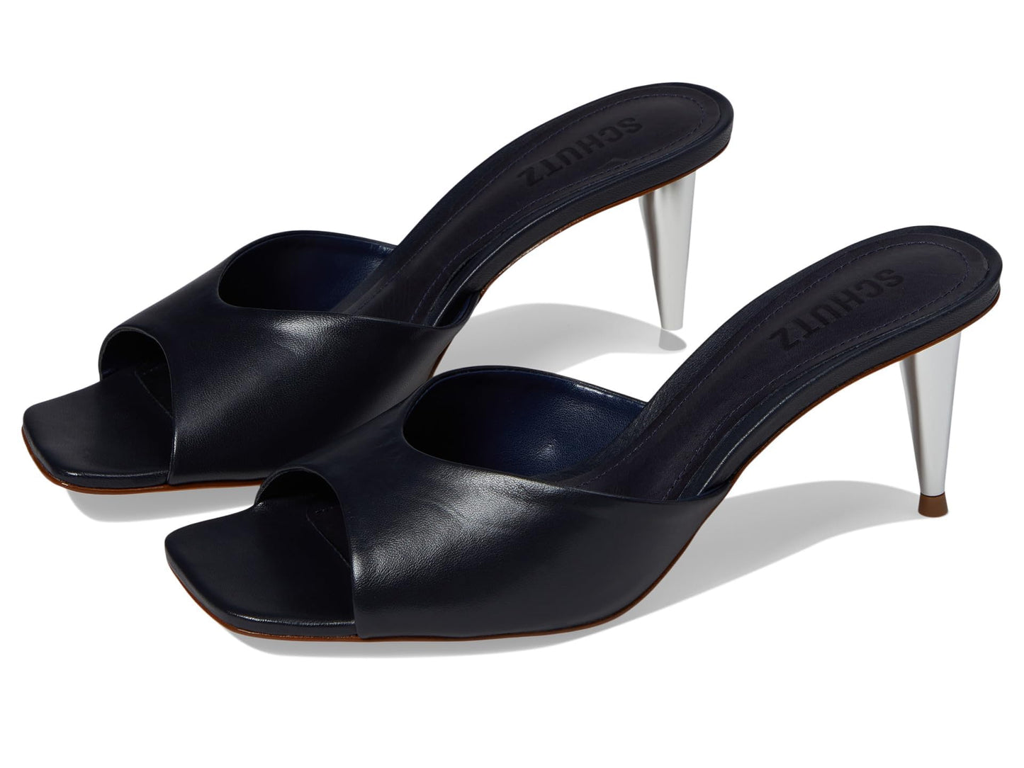 Schutz Women's Dethalia Pin Heel Sandal, Sailfish, 7.5