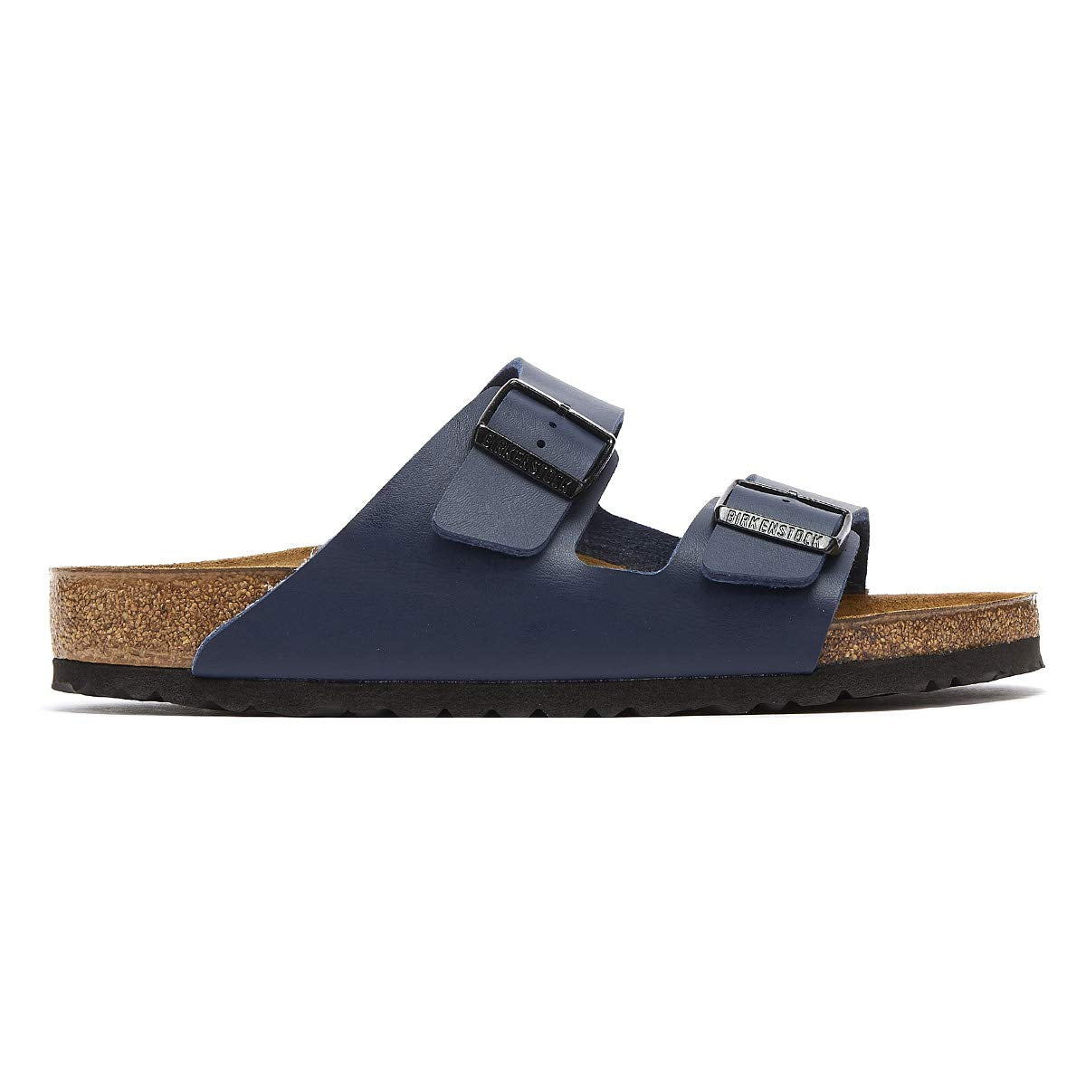 Birkenstock BIRK-051751 Arizona Soft Footbed Leather Sandals, Blue, 46