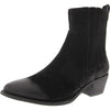 David Tate Women's Basil Western Boot, Black Nubuck Leather, 7 Wide